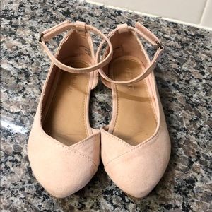 Pink d’Orsay flats